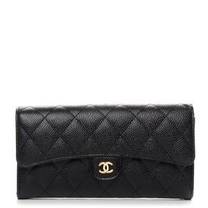 BNWT Chanel Classic Long Gusset Flap Wallet